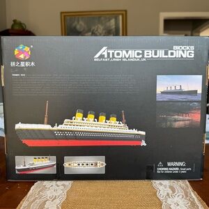 Atomic Building Blocks Titanic ship Boat model set New 3800pcs